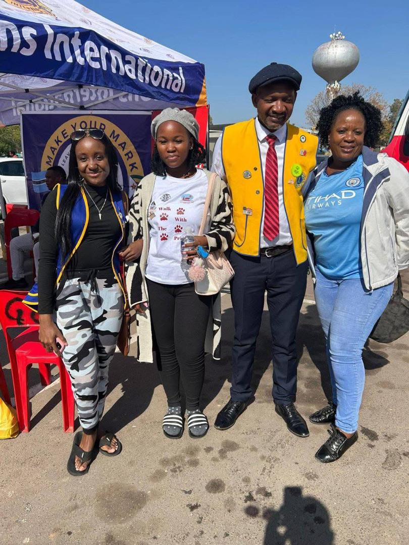 Gaborone Central Lions Club community outreach tent