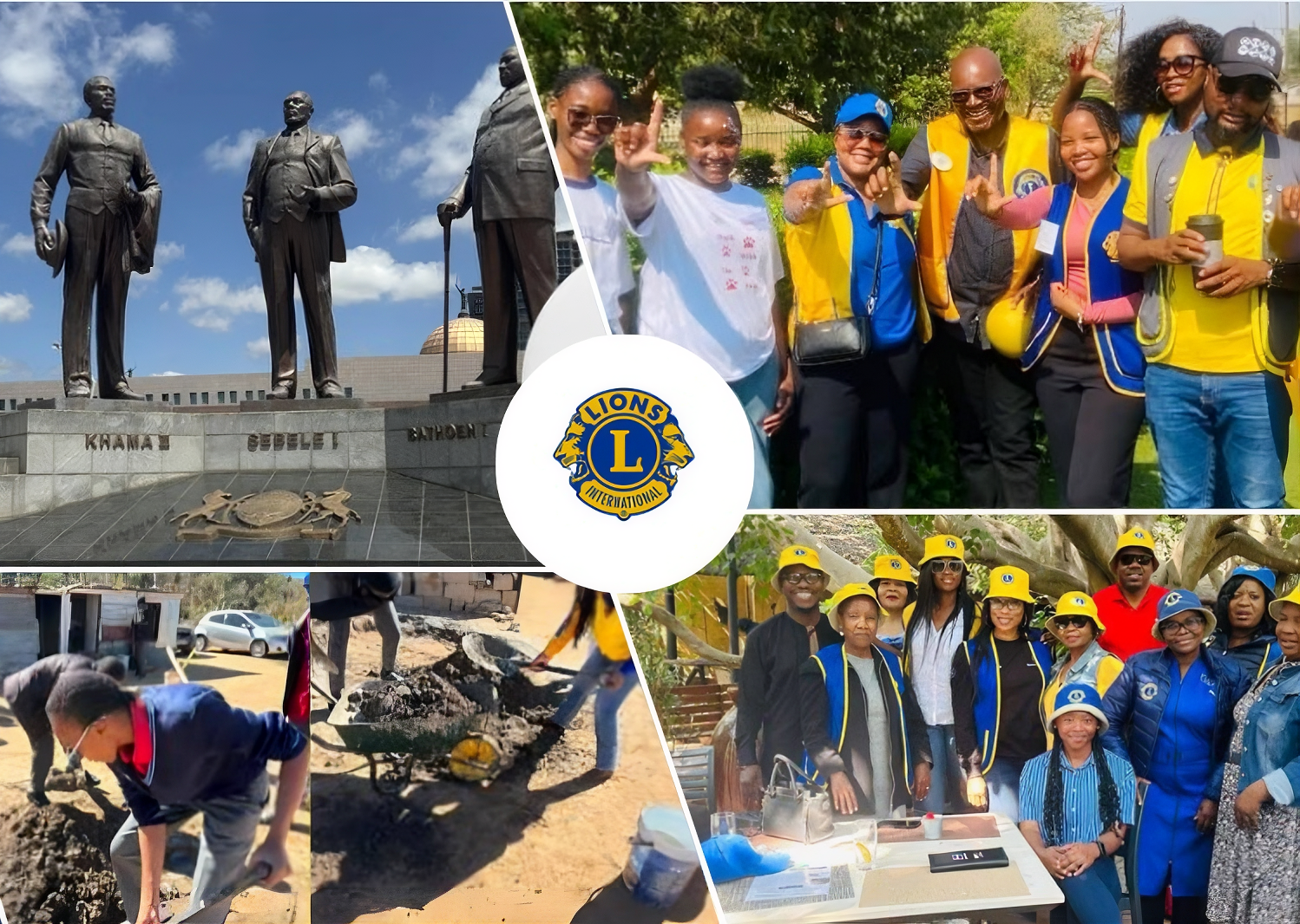 Gaborone Central Lions Club members in action across community projects