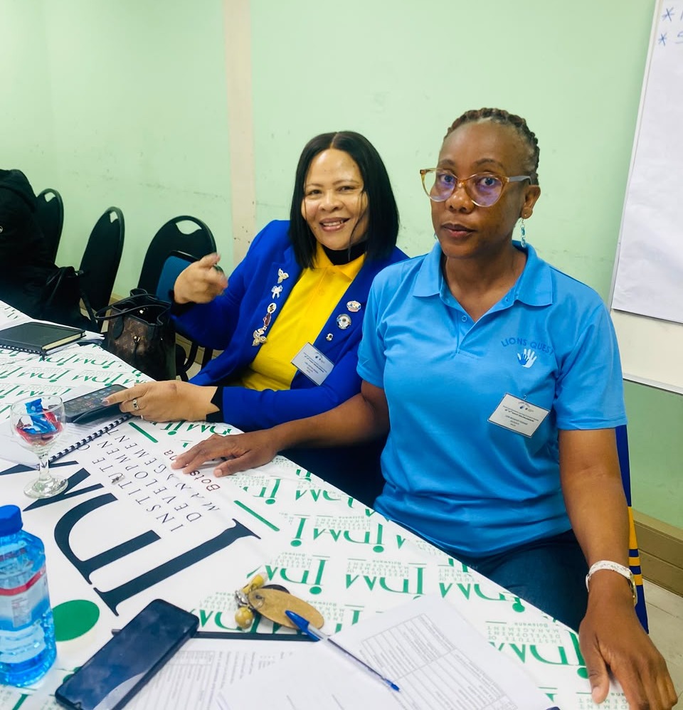 Gaborone Central Lions Club members at a Lions Quest training workshop